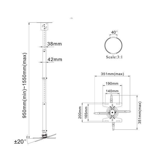 khung-treo-may-chieu-nbt718-4-hang-chinh-hang