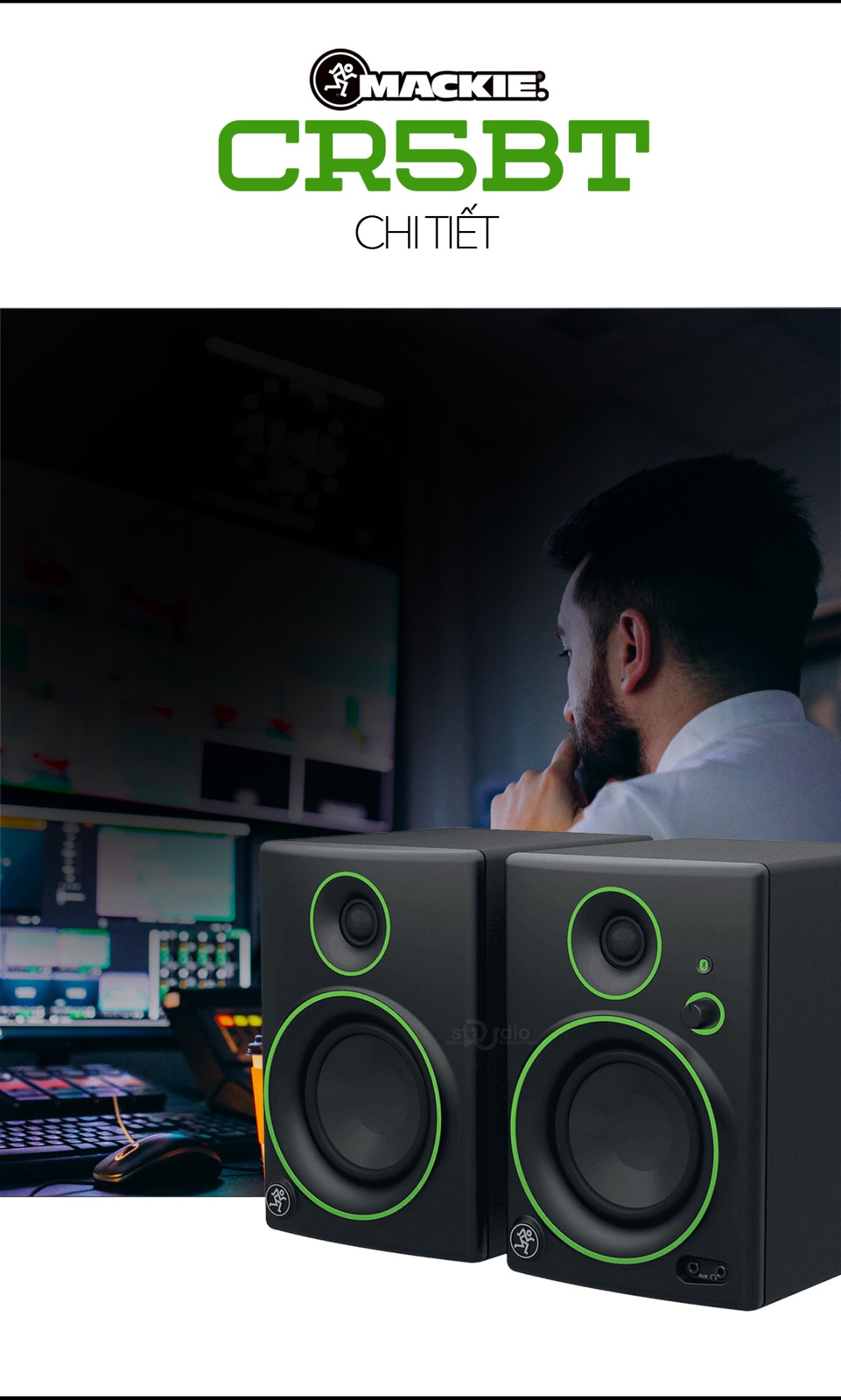 Loa kiểm âm MACKIE CR5BT, Monitor Studio tốt