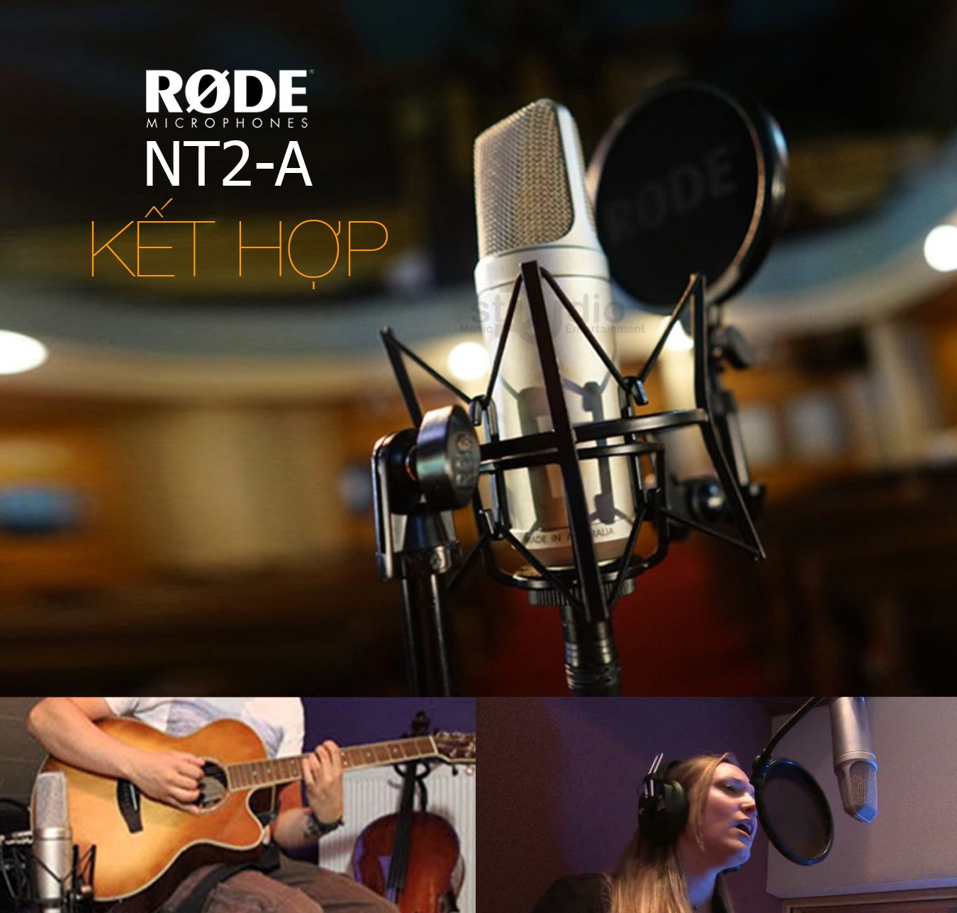 Microphone RODE NT2-A, Micro thu âm chuyên nghiệp Condenser