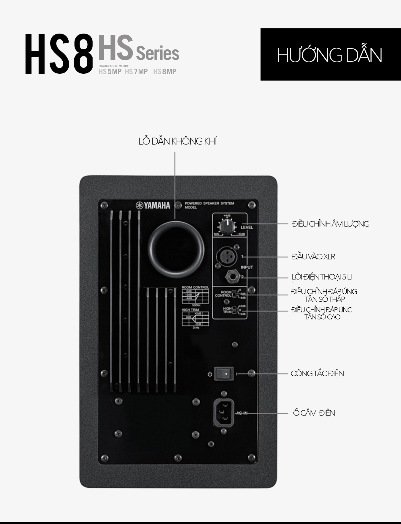 Loa kiểm âm YAHAMA HS8 (Cái), Monitor Studio CHẤT