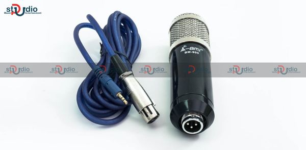 Micro Ami Bm 900 livestream cho âm thanh chất lượng, kèm dây