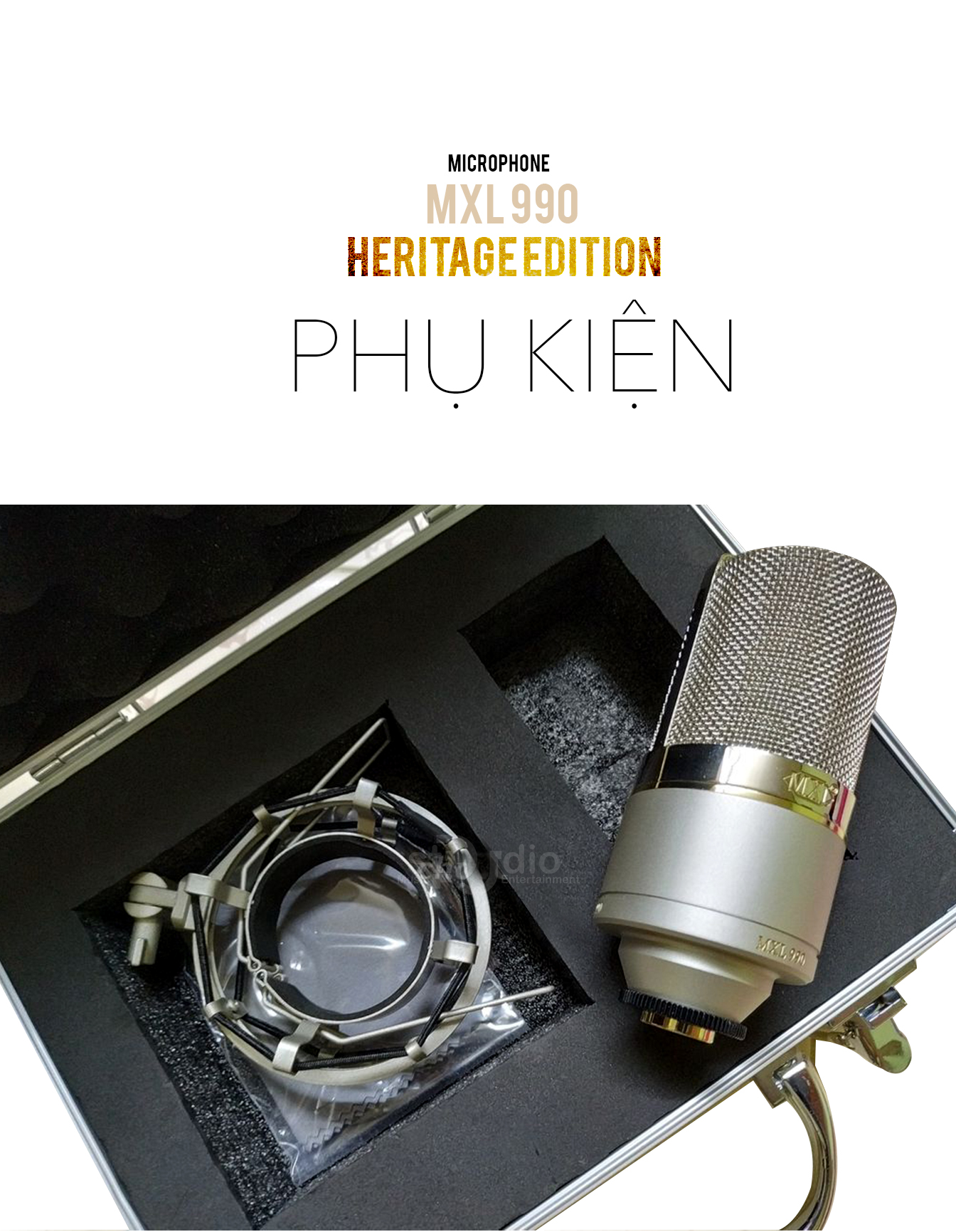 Microphone Condenser MXL 990HE - Micro thu âm Studio