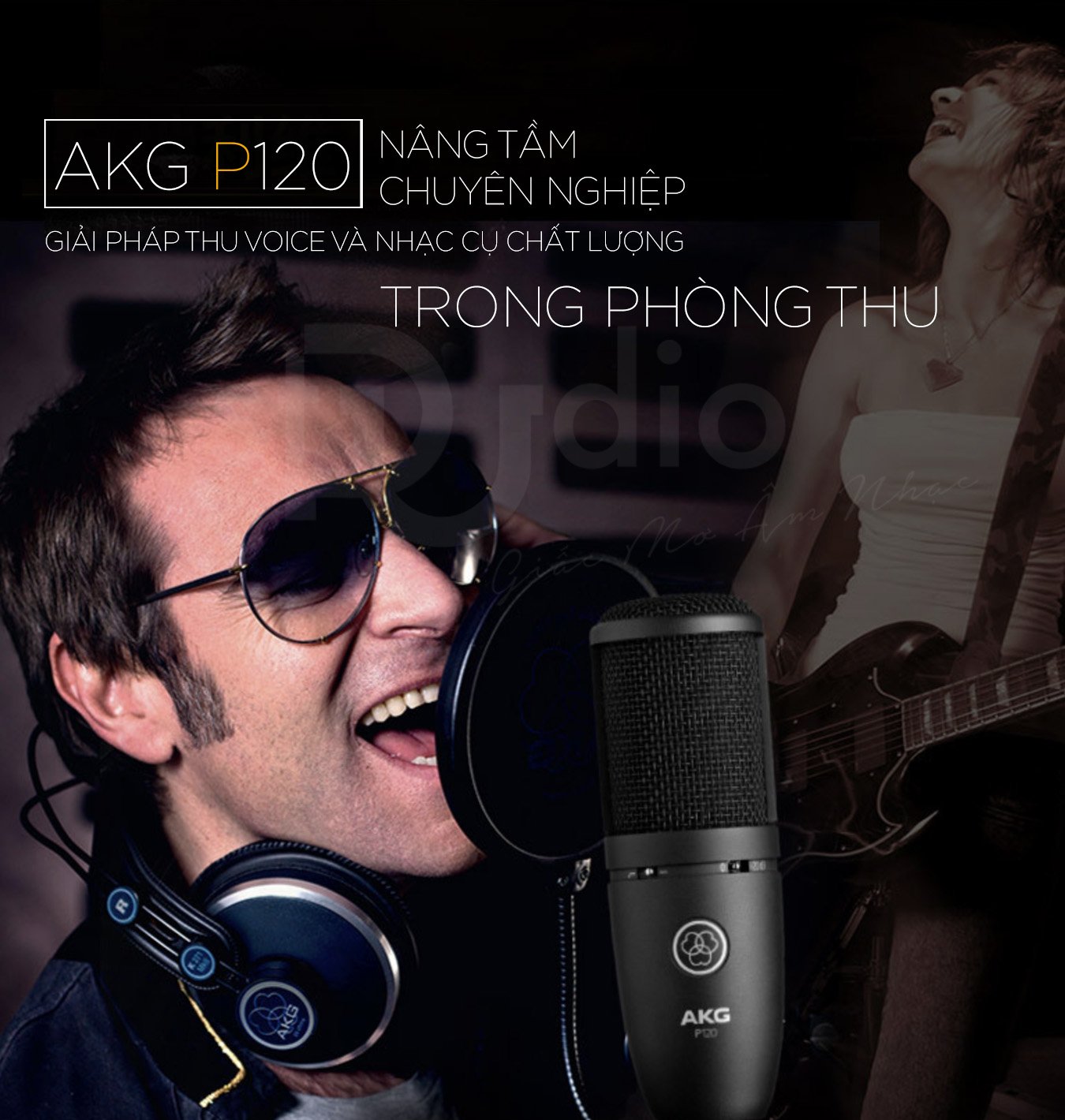 Micro thu âm cho phòng thu AKG P120