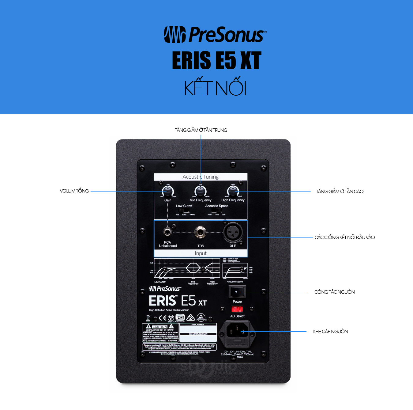 Loa kiểm âm PRESONUS ERIS E5XT, Monitor Studio