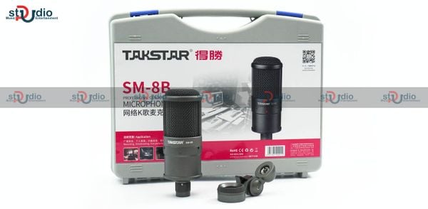 Micro thu âm takstar sm-8b chuyên nghiệp, hộp đựng nhựa