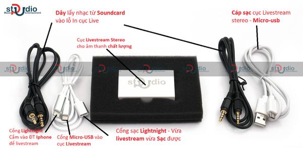 Dây livestream PU Stereo (công nghệ OTG)