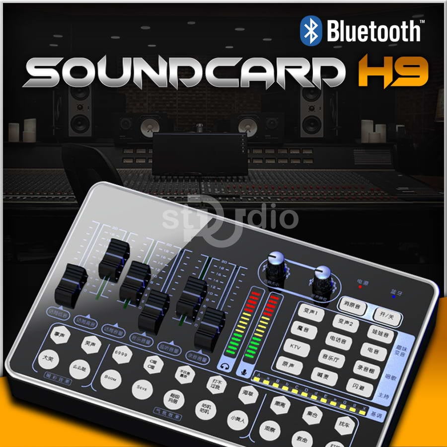 Soundcard livestream H9 (Bluetooth) - Soundcard thu âm điện thoại
