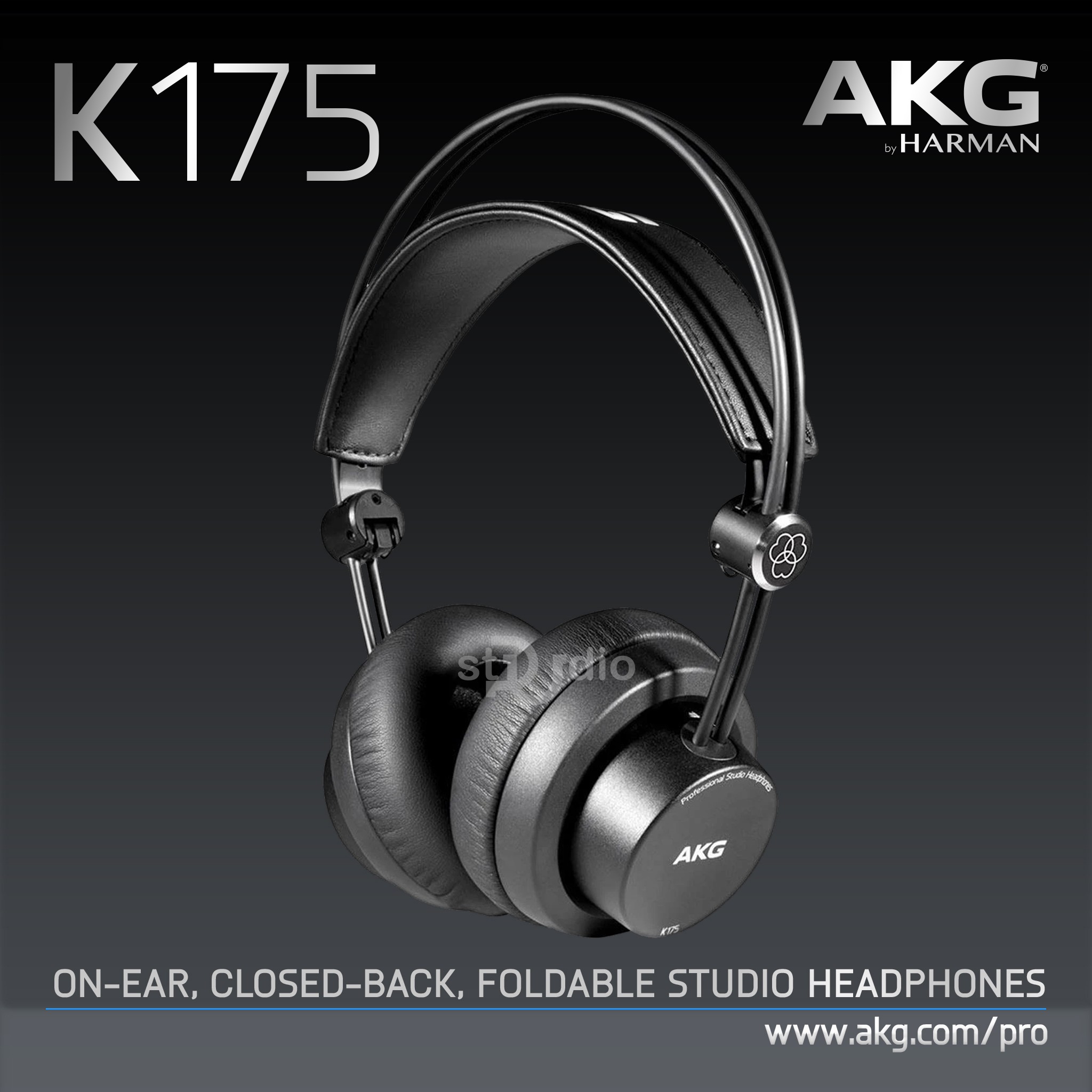 Tai nghe kiểm âm AKG K175, Headphone Studio