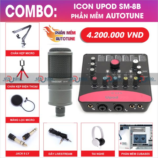 Micro thu âm Takstar Sm-8B, Mic hát livestream chuyên nghiệp