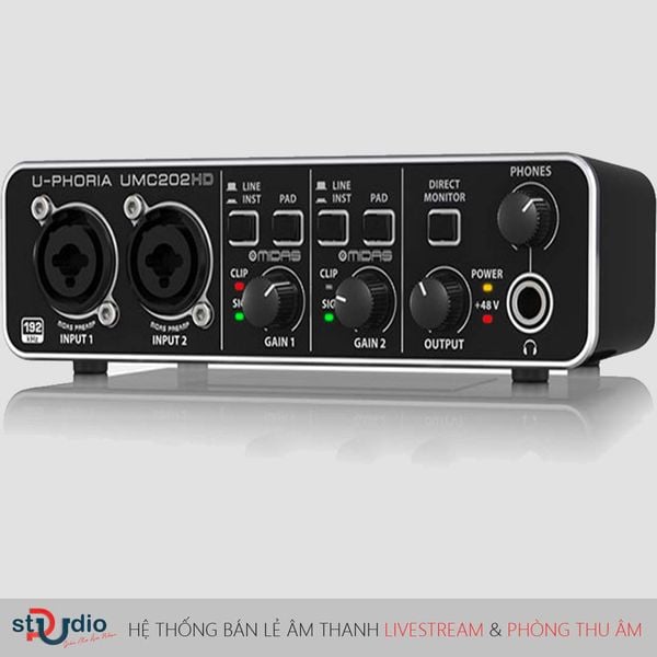 Soundcard thu âm Behringer U-PHORIA UMC22 USB