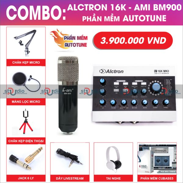 Micro livestream Ami Bm 900 - thu âm hát online karaoke chuyên nghiệp