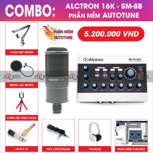 Micro thu âm Takstar Sm-8B, Mic hát livestream chuyên nghiệp