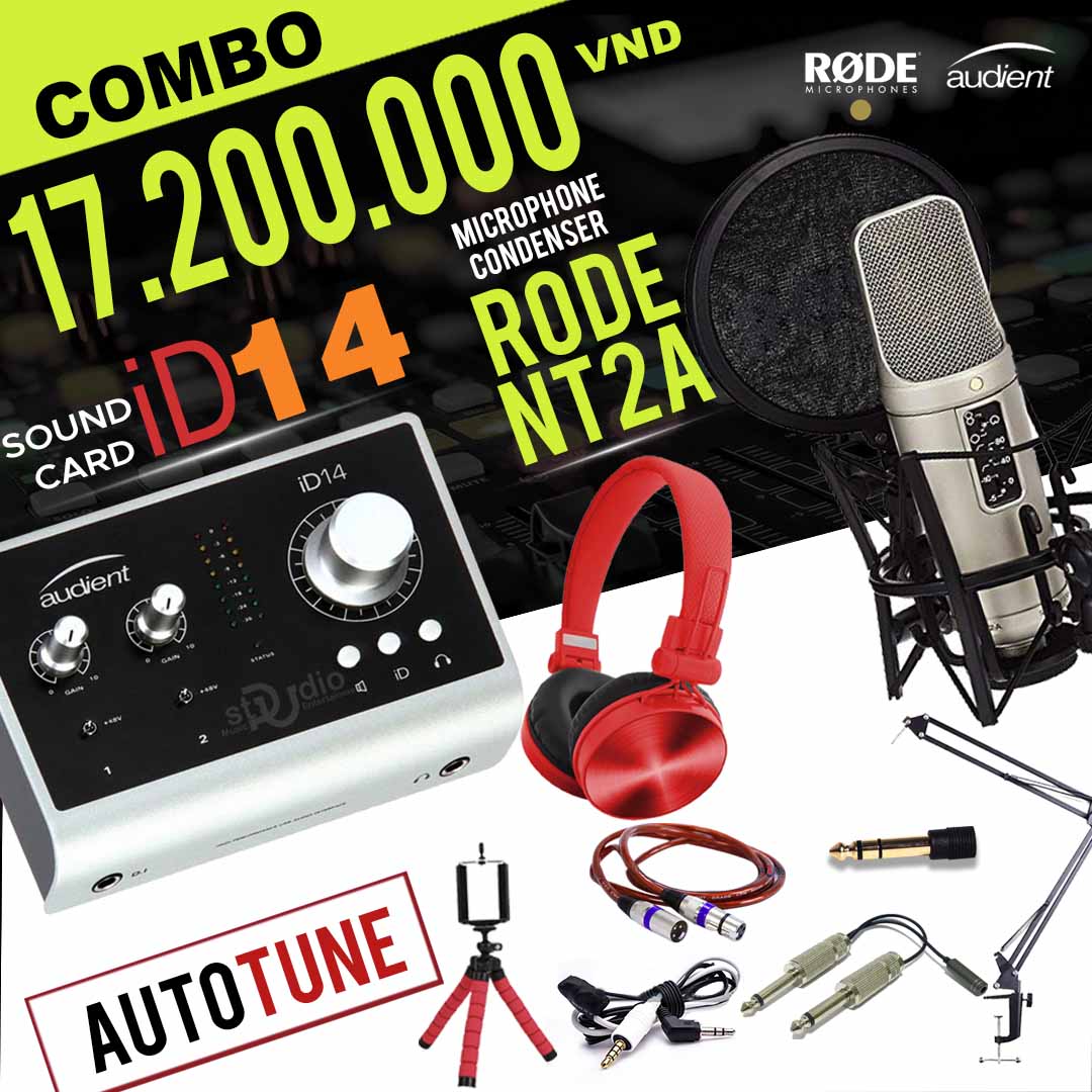 Combo tốt nhất từ Soundcard thu âm cao cấp Audieacnt iD14, thu âm Studio