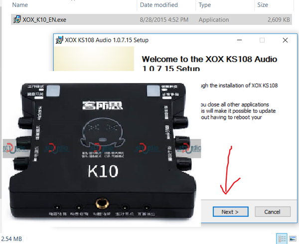 Hướng dẫn cài đặt Driver soundcard XOX K10/Ks108