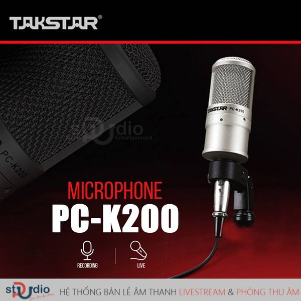 micro thu âm takstar PC K200