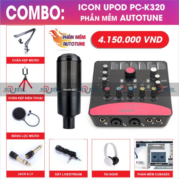 bo-thu-am-livestream-karaoke-icon-upod-pro-micro-thu-am-takstar-pck320-auto-tune