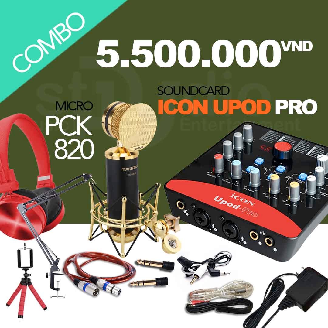 Combo tốt nhất từ Sound card livestream ICON UPOD PRO, bộ thu âm được ưa chuộng nhất