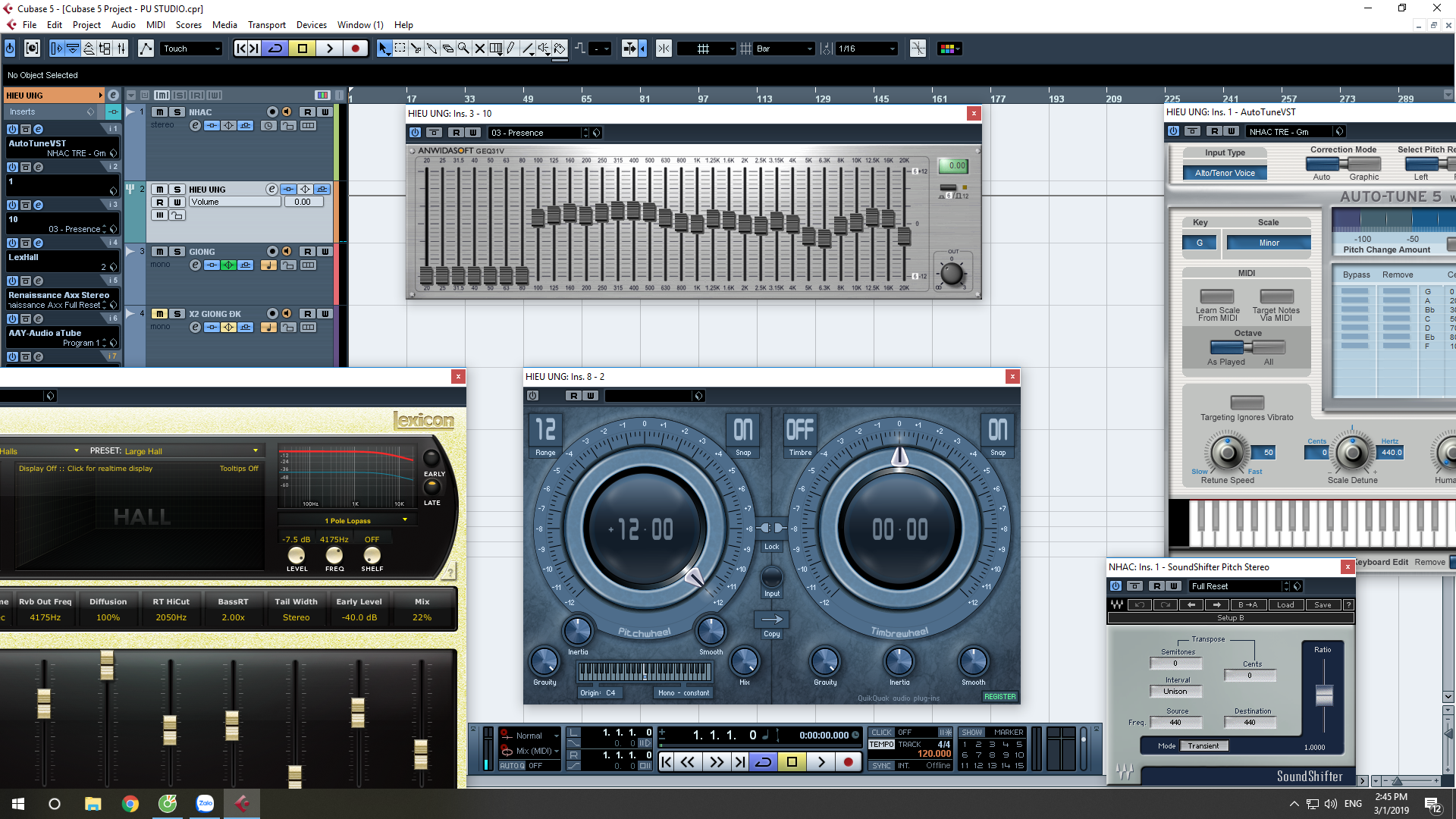 plugin hát livestrema project hát live cubase 5