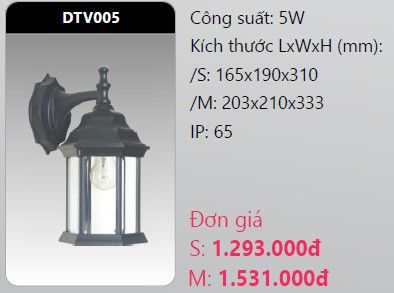 đèn led gắn tường - gắn vách trang trí duhal dtv005 5w – Duhal led ...
