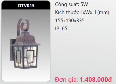 đèn led gắn tường - gắn vách trang trí duhal dtv015 5w – Duhal led ...