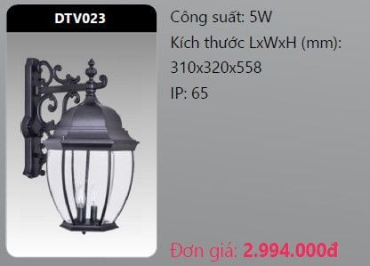 đèn led gắn tường - gắn vách trang trí duhal dtv023 5w – Duhal led ...