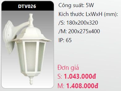 đèn led gắn tường - gắn vách trang trí duhal dtv026 5w – Duhal led ...