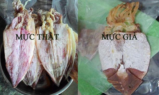 Cách phân biệt mực khô thật và mực khô giả