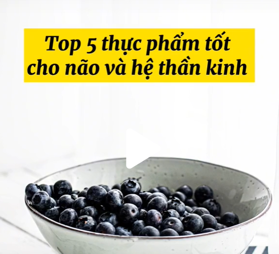 Top 5 thực phẩm tốt cho não và hệ thần kinh của bạn