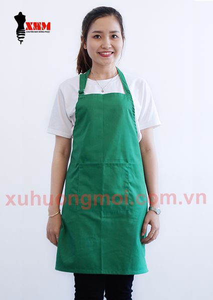 tạp dề yếm xanh lá