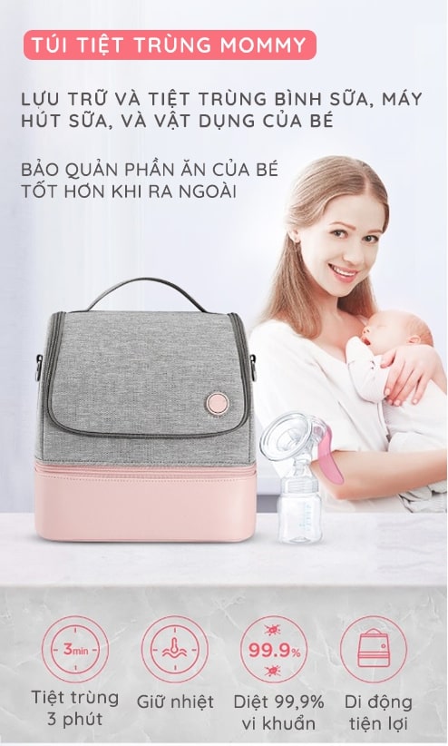 TÚI TIỆT TRÙNG MOMMY LED UVC 59S P14