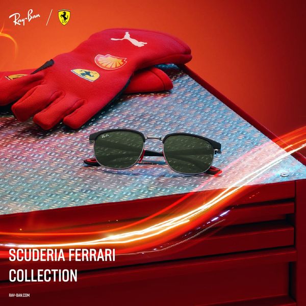 Unbox Kính mát RAYBAN Scuderia Ferrari RB3673M tại Mắt kính Liên Sơn - Đại lý chính hãng