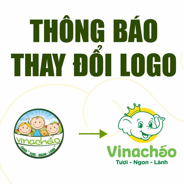 THÔNG BÁO THAY ĐỔI LOGO CHO THƯƠNG HIỆU VINACHÁO