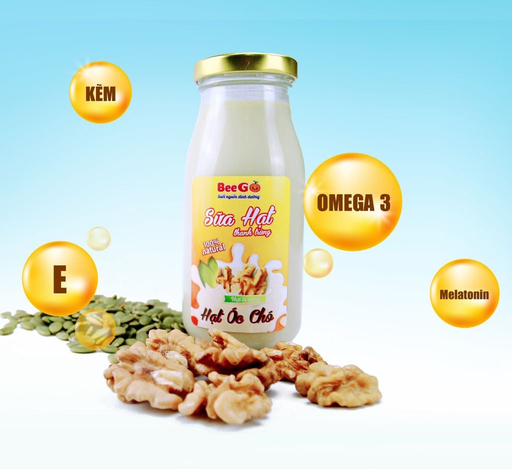 5 công dụng tuyệt vời của Sữa hạt óc chó hạt bí xanh