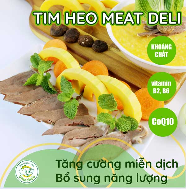 Sản phẩm mới - Cháo Tim Heo hầm Nấm Đông Cô