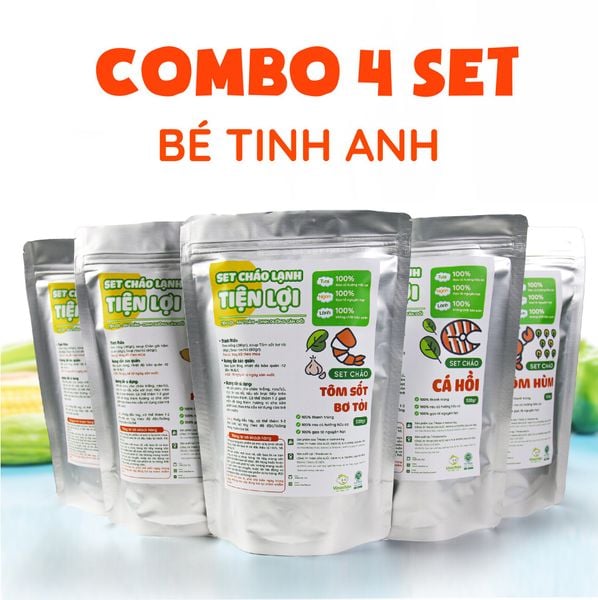 combo cháo ăn dặm 5 món