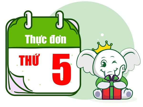 thực đơn cháo dinh dưỡng tuần thứ 5