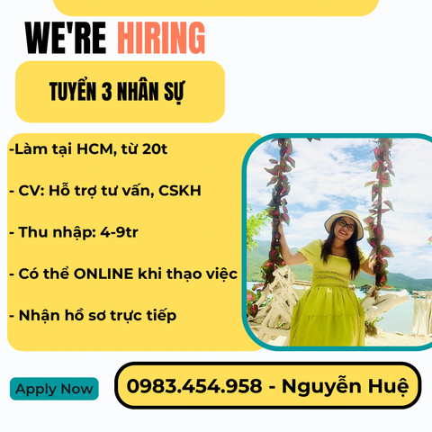 Việc làm parttime cho sinh viên tại HCM