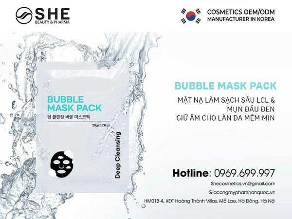 sản xuất mặt nạ sủi bọt