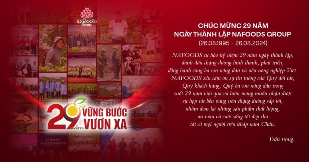 Nafoods Group - 29 Năm Vững Bước Vươn Xa