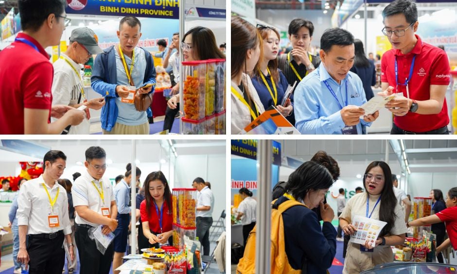 gian hàng nafoods thu hút nhiều lượt khách tham quan