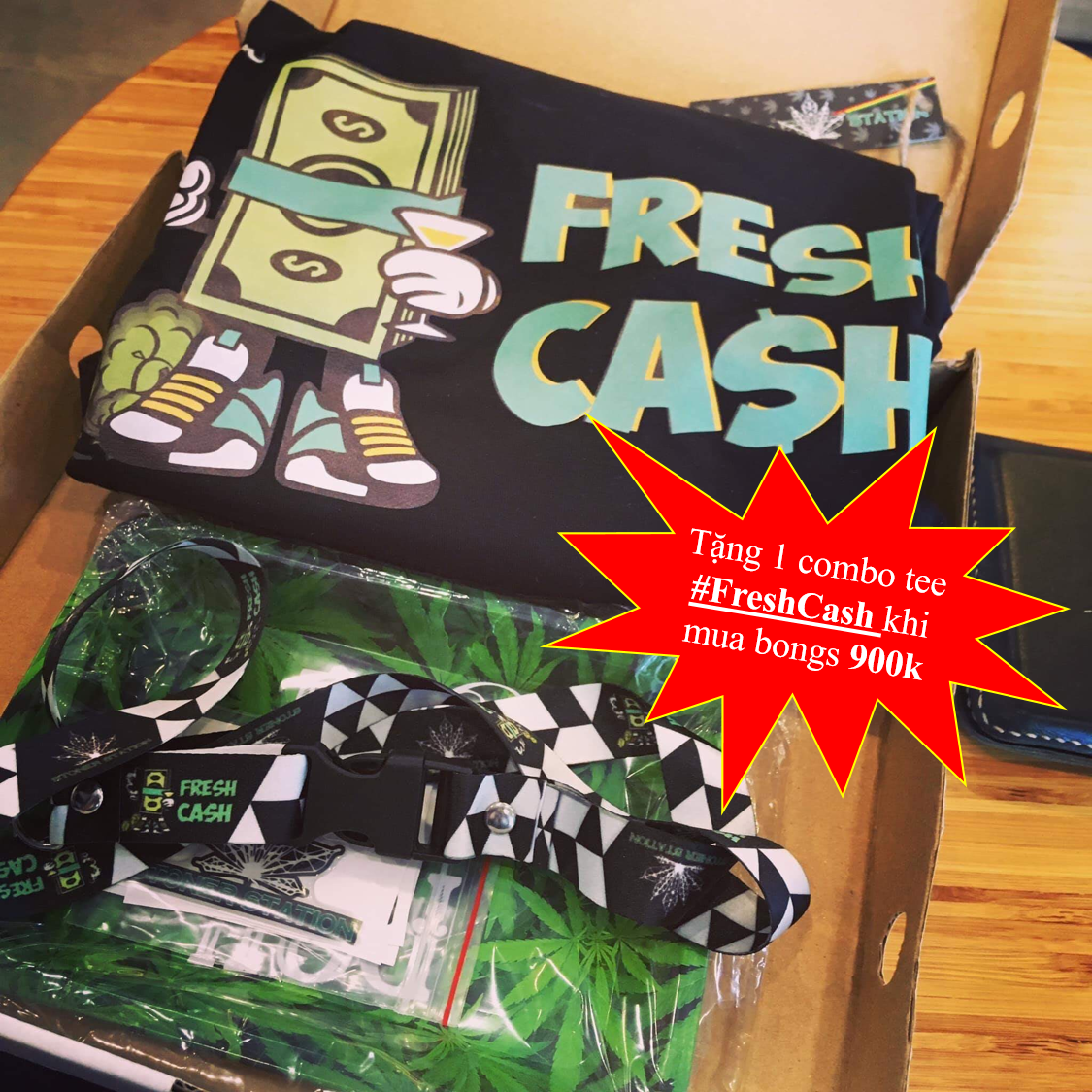 🎁🎁🎁 Tặng 1 combo áo #Freshcash420k với đơn hàng bongs trị giá 9️⃣0️⃣0️⃣k 🎁🎁🎁