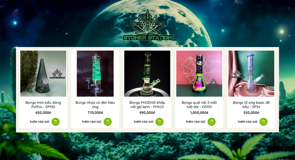 Bongs tẩu hút thuốc quận 1