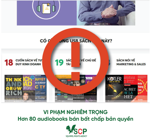 Vi phạm nghiêm trọng: Hơn 80 audiobooks bán bất chấp bản quyền