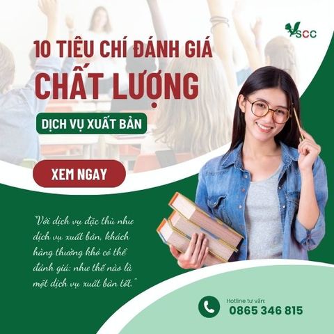 10 tiêu chí đánh giá chất lượng dịch vụ xuất bản