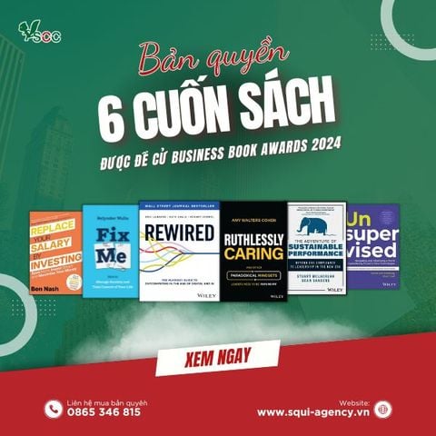 Bản quyền 6 cuốn sách được đề cử Business Book Awards 2024