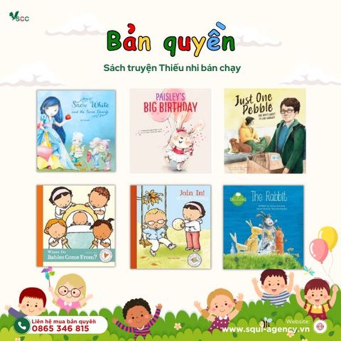 Bản quyền sách truyện thiếu nhi bán chạy nhất