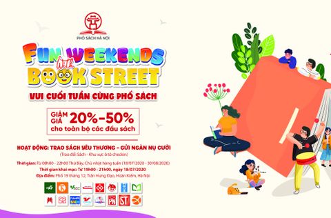 Gian sách Con Sóc hưởng ứng Sự kiện Vui cuối tuần tại Phố Sách Hà Nội