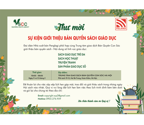 [HN] NHÀ XUẤT BẢN PELANGI THAM DỰ SỰ KIỆN SÁCH GIÁO DỤC DO ĐẠI DIỆN BẢN QUYỀN CON SÓC TỔ CHỨC