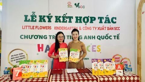 Lễ ký kết hợp tác giữa Trường Mầm non Những bông hoa nhỏ (Little Flowers) và Công ty xuất bản SCC