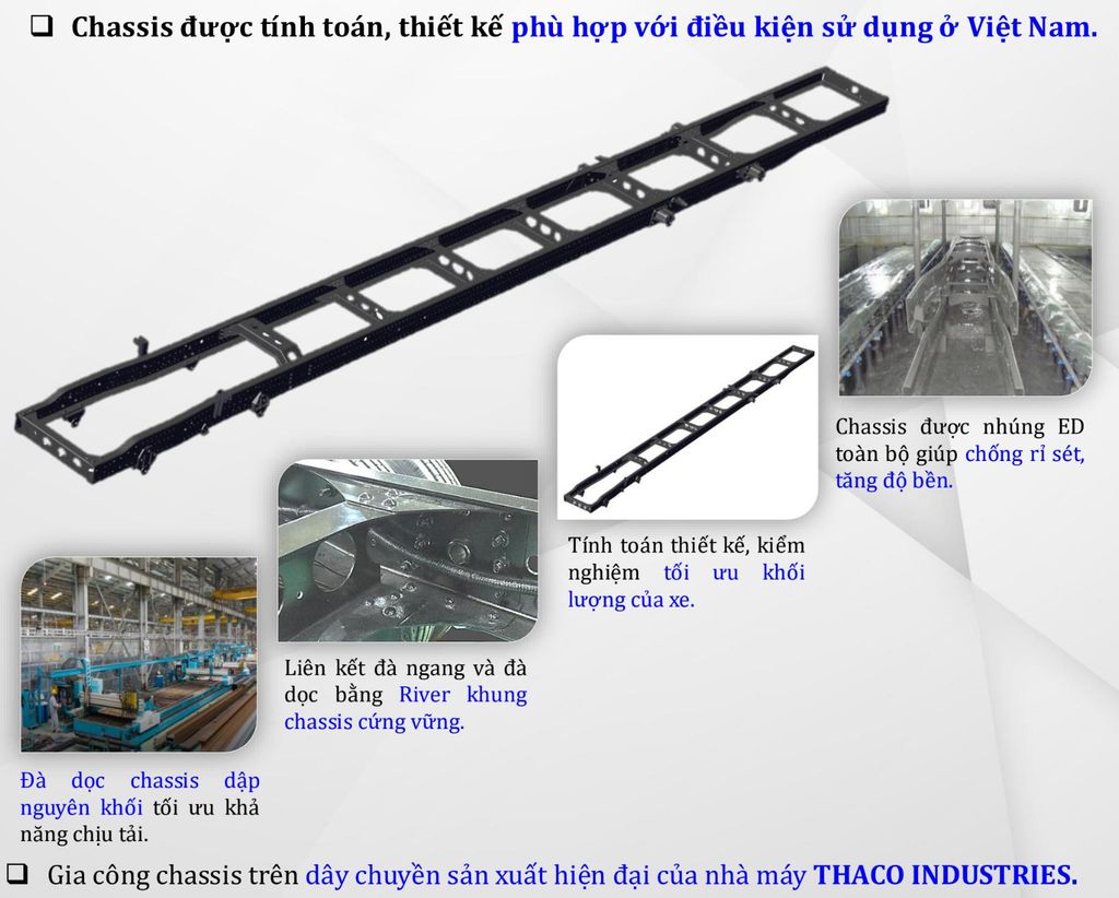Khung chassis Thaco Linker T2-16